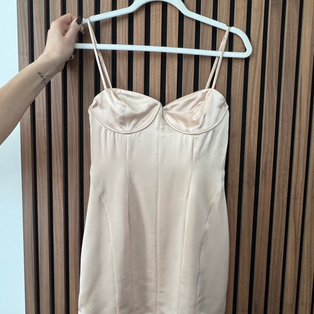 Retrofete Cream Mini Dress